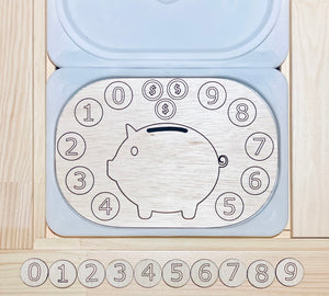 Trofast Insert - Piggy Bank Counting - small